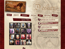 Tablet Screenshot of deekaystattoo.com